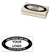 Firmenlogo Name Info Ovaler Stempel Beispiel (Stempel)