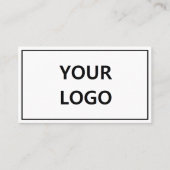 Firmenlogo Name Info Personalisierte Visitenkarte (Vorderseite)