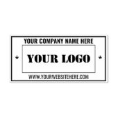Firmenlogo Name Info Professioneller Stempel Beisp (Prägung)
