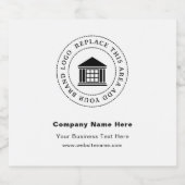 Firmenlogo | Name | Markierungen für benutzerdefin Alkoholflaschenetikett (Einzelnes Label)