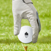 Firmenlogo Name Mitarbeiter Minimalistisch Golfball