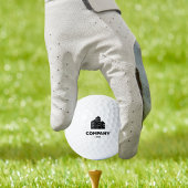 Firmenlogo Name Mitarbeiter Minimalistisch  Golfball