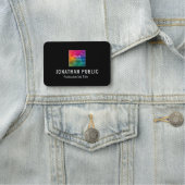 Firmenlogo Name Personalisiert Namensschild (Beispiel)