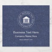 Firmenlogo | Name | Slogan-Website Bierflaschenetikett (Einzelnes Label)