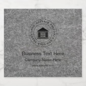 Firmenlogo | Name | Slogan-Website Bierflaschenetikett (Einzelnes Label)