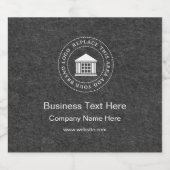 Firmenlogo | Name | Slogan-Website Bierflaschenetikett (Einzelnes Label)