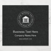 Firmenlogo | Name | Slogan-Website Bierflaschenetikett (Einzelnes Label)