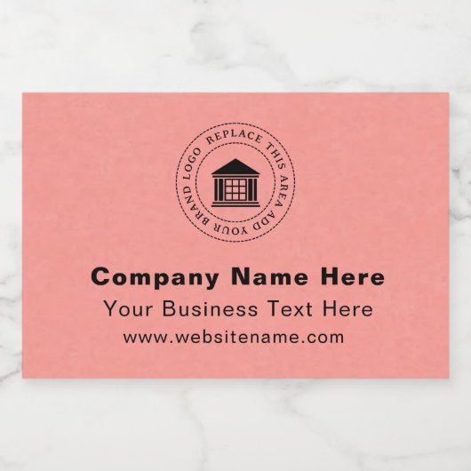 Firmenlogo | Name | Slogan-Website Lebensmitteletikett (Einzelnes Label)