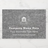 Firmenlogo | Name | Slogan-Website Lebensmitteletikett (Einzelnes Label)