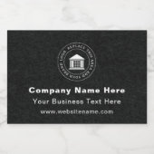 Firmenlogo | Name | Slogan-Website Lebensmitteletikett (Einzelnes Label)