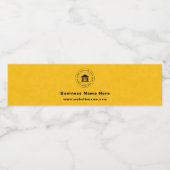 Firmenlogo | Name | Slogan-Website Wasserflaschenetikett (Einzelnes Label)