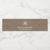 Firmenlogo | Name | Slogan-Website Wasserflaschenetikett (Einzelnes Label)