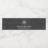 Firmenlogo | Name | Slogan-Website Wasserflaschenetikett (Einzelnes Label)