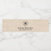 Firmenlogo | Name | Slogan-Website Wasserflaschenetikett (Einzelnes Label)