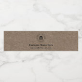 Firmenlogo | Name | Slogan-Website Wasserflaschenetikett (Einzelnes Label)