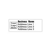 Firmenlogo Name und Rücksendeadresse Permastempel (Design)