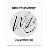 Firmenlogo Name Website Custom Gummi Gummistempel (Prägung)