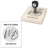 Firmenlogo Name Website Custom Gummi Gummistempel (Stempel)