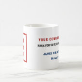 Firmenlogo Name Website Mitarbeiter Werbeartikel Kaffeetasse (Mittel)