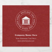 Firmenlogo | Name | Website Schaumweinetikett (Einzelnes Label)