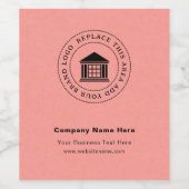 Firmenlogo | Name | Website | Slogan Custom Weinetikett (Einzelnes Label)
