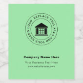 Firmenlogo | Name | Website | Slogan Custom Weinetikett (Einzelnes Label)