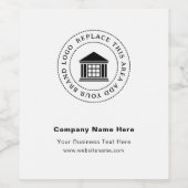 Firmenlogo | Name | Website | Slogan Custom Weinetikett (Einzelnes Label)