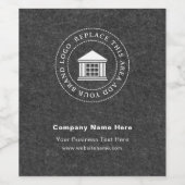 Firmenlogo | Name | Website | Slogan Custom Weinetikett (Einzelnes Label)
