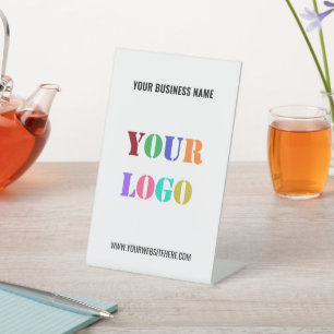 Firmenlogo Namenspodest-Schild Beispiel Sockelschild