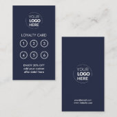 Firmenlogo | Navy Beruflich Company Loyalty Treuekarte (Vorne/Hinten)