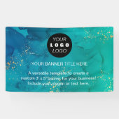 Firmenlogo | Navy Blue Beruflich Banner (Horizontal)