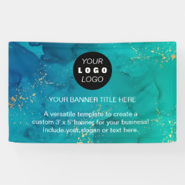 Firmenlogo | Navy Blue Beruflich Banner