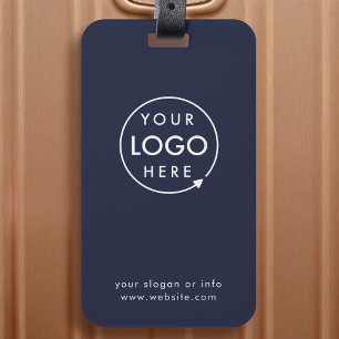 Firmenlogo Navy Blue Promotion Travel Gepäckanhänger