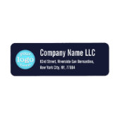 Firmenlogo Navy Blue Rücksendeadresse (Vorne)