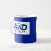 Firmenlogo Navy Kaffeetasse (Vorderseite Links)