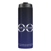 Firmenlogo Navy Thermosbecher (Vorderseite)