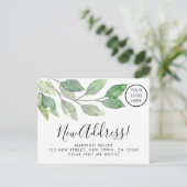 Firmenlogo Neue Adresse Umzug Ankündigungspostkarte (Stehend Vorderseite)