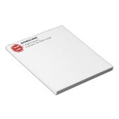 Firmenlogo Notizblock (angewinkelt)