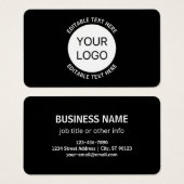 Firmenlogo oder Bild- und Bearbeitungstext (Vorne & Hinten)