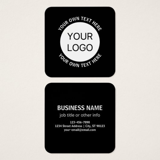 Firmenlogo oder Bild- und Bearbeitungstext (Vorne & Hinten)