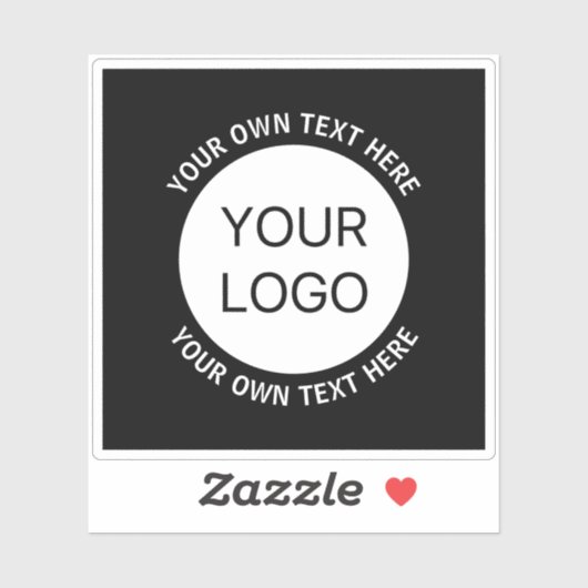 Firmenlogo oder Bild- und Bearbeitungstext Aufkleber (Blatt)