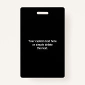 Firmenlogo oder Bild- und Bearbeitungstext Ausweis (Rückseite)