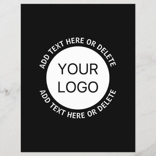 Firmenlogo oder Bild- und Bearbeitungstext Flyer (Vorne)