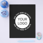 Firmenlogo oder Bild- und Bearbeitungstext Flyer (Einzeln)