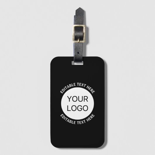 Firmenlogo oder Bild- und Bearbeitungstext Gepäckanhänger (Vorderseite Vertikal)