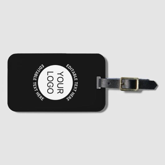 Firmenlogo oder Bild- und Bearbeitungstext Gepäckanhänger (Vorderseite (Horizontal))
