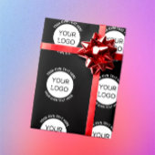 Firmenlogo oder Bild- und Bearbeitungstext Geschenkpapier