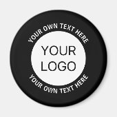 Firmenlogo oder Bild- und Bearbeitungstext Magnet (Vorne)