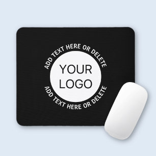 Firmenlogo oder Bild- und Bearbeitungstext Mousepad