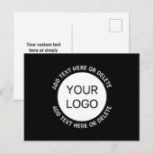 Firmenlogo oder Bild- und Bearbeitungstext Postkarte (Vorne/Hinten)